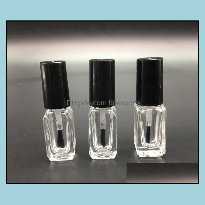 

Packing Bottles Office School Business Industrial Wholesale 5Ml 1000Pcs/Lot Empty Nail Polish Bottle For Cosmetics Packaging Glass With Br