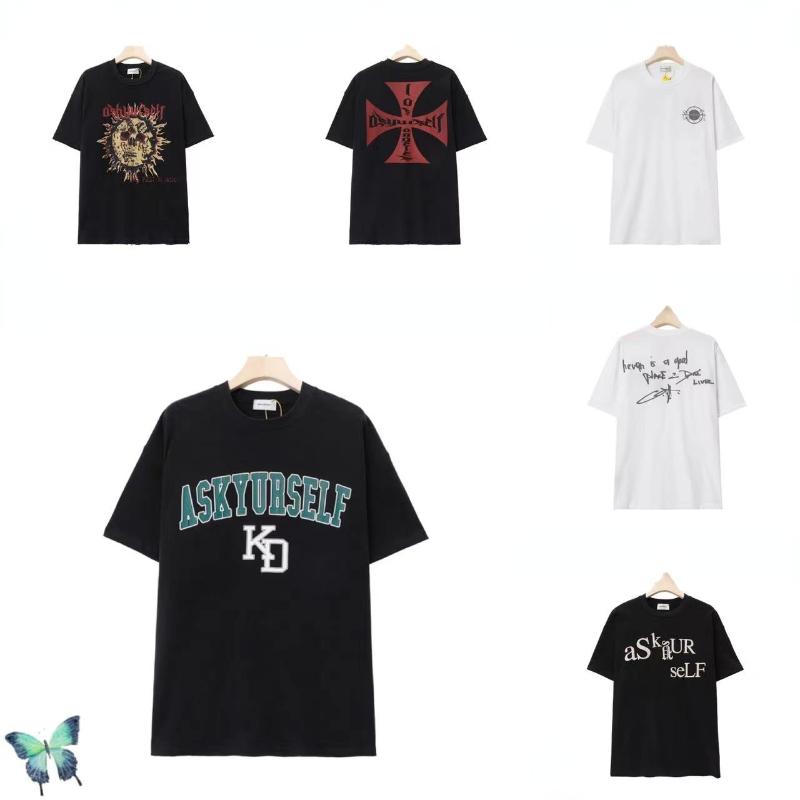 

Men' T-Shirts Green Logo Black ASK T Shirt Askyurself Men Women Hip Hop T-shirtMen, Ask8