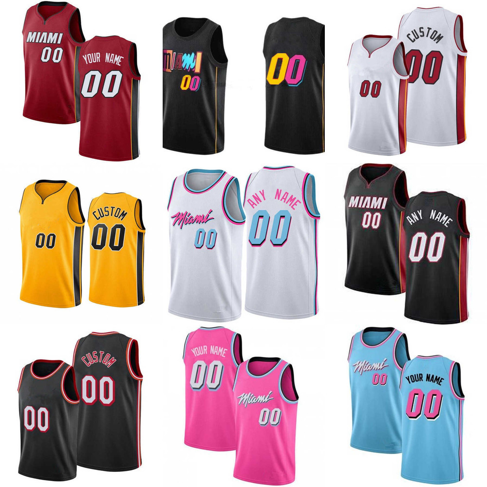 

75th Custom Men Women Youth Miami''Heat''21 Dewayne Dedmon 40 Udonis Haslem Tyler 14 Herro 55 Duncan Robinson Basketball Jerseys, Color
