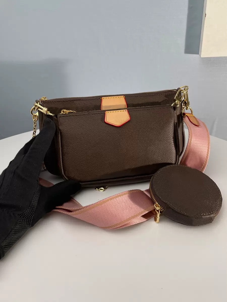 

Louiseity 1 Viutonity Womens 3-piece Leather Crossbody Luxury Shoulder Bags Fashion Pocket PU Wallet Bag Small Chain Purses Cosmetic To Bmvk