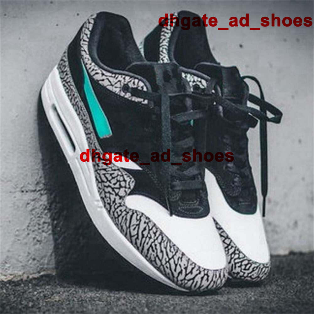 

1 Shoes Mens Women AirMax1 Atmos Elephant Air Casual Sneakers 87 One 908366-001 Runnings Trainers Zapatos Fashion Max White Sports Kid Youth Athletic Chaussures