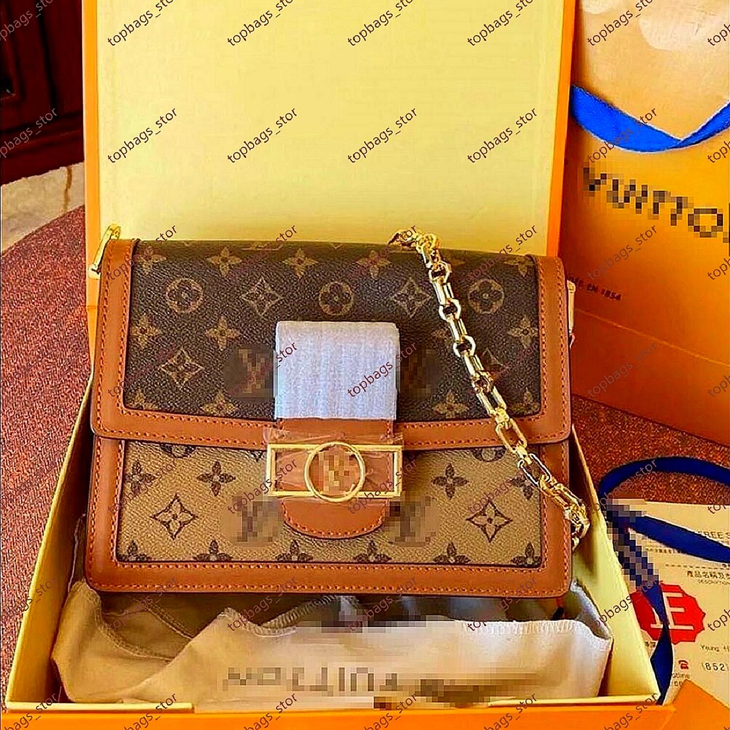 

GGs LVs YSLs louiseity viutonity VUTTONS Luxurys Designers bags Crossbodys Women Handbag Messenger Bag Oxidizing Genuine Leather Dauphine Elegant Shoulder Bag 01, Customize