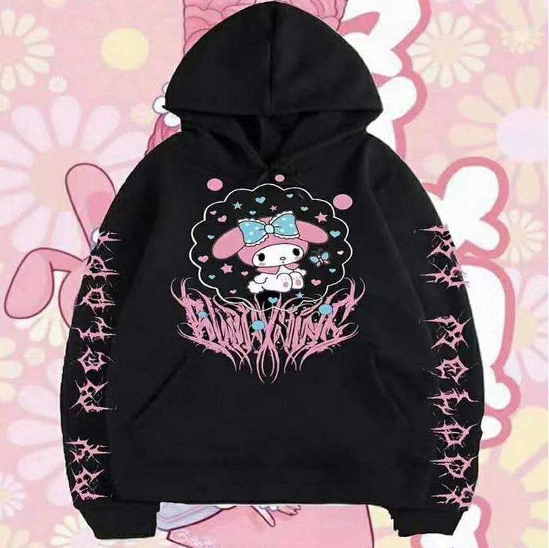 

Women's Hoodies & Sweatshirts Spring And Autumn 2022 Harajuku Style Cute Print Hoodie Kawaii Plus Cashmere Warm Pink Sweetheart Sweatshirt W, White