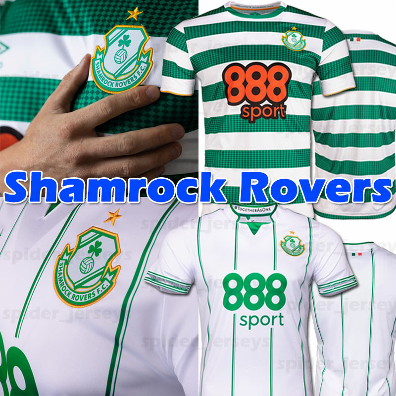 

22/23 Ireland shamrock rovers FC Soccer Jerseys 2022 2023 R.Gaffney .Hoare G.Burke D.Watts D.Mandroiu Gannon A.Greene Lopes Short Sleeves Football T-shirt Fans Tops Tees, Shamuluokeliulang 22-23 home