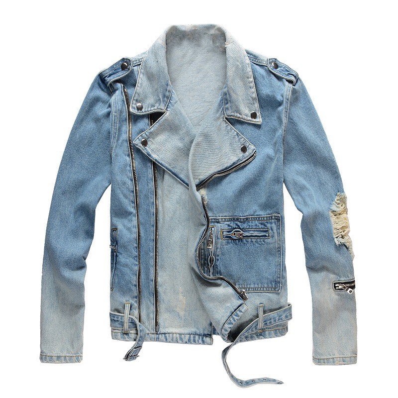 Veste de créateurs masculine vestes en jean décontractées Slim Streetwear décontracté vintage pour hommes