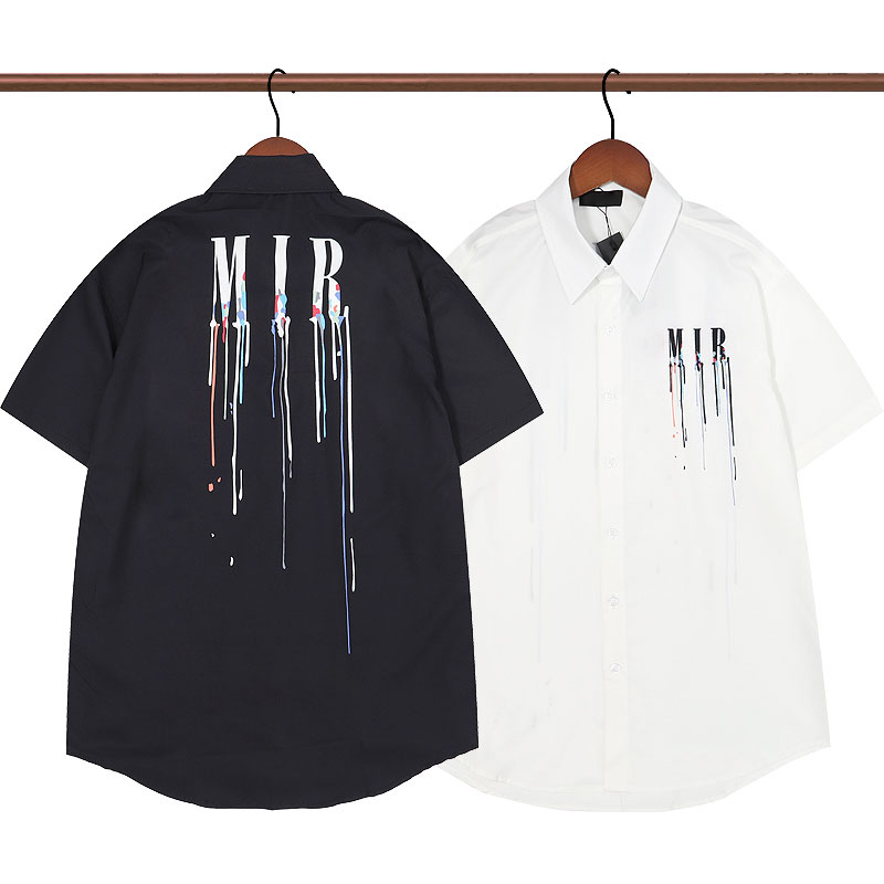 Lettres colorées Imprimer Hommes Chemises À Manches Courtes Créateur De Mode Hommes Femmes T-shirts Casual Streetwear D'été T-shirts Tops Noir Bl