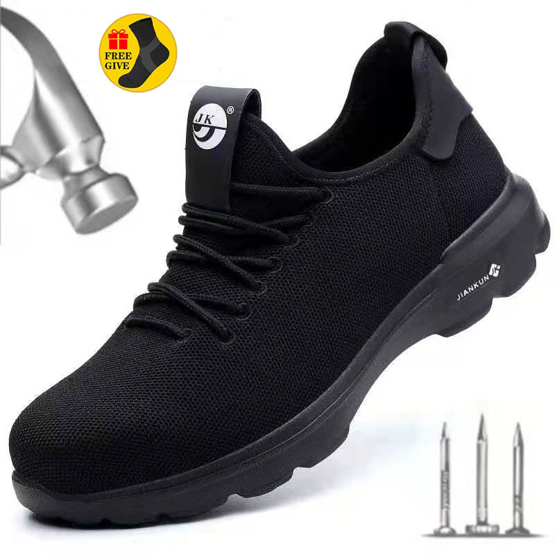 

Safe and Lightweight Work Shoes European Standard Puncture-Resistant Sports Shoes Stylish Insulation Steel Toe Safety Shoes, No.1