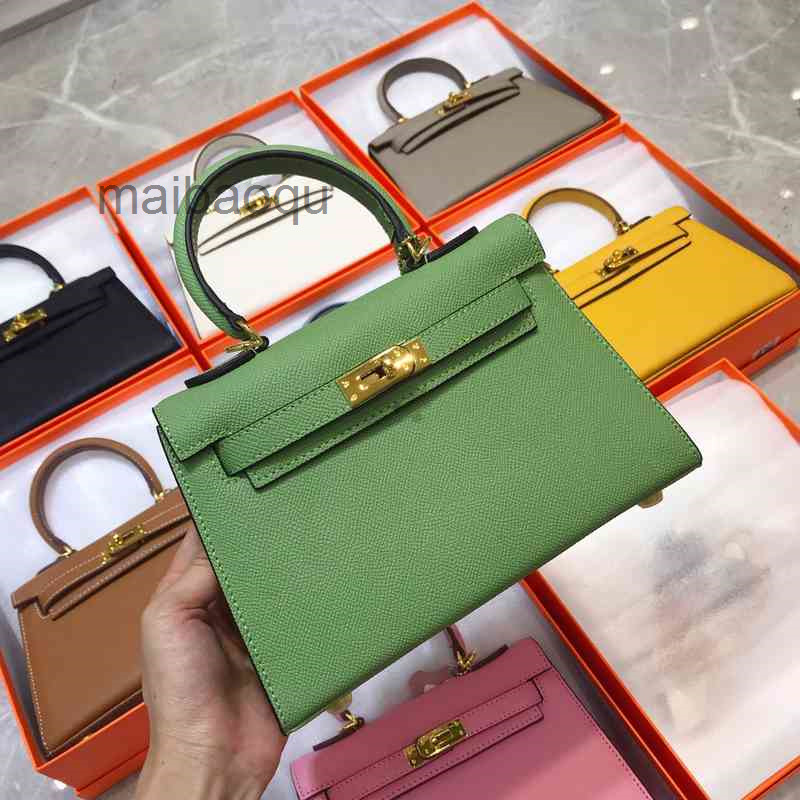 

Designer Herme Bags Second 2022 Handbag Generation Kellies Bag Mini Leather h Home Bag Cowhide One Shoulder Messenger Birkinss IOX2, Black