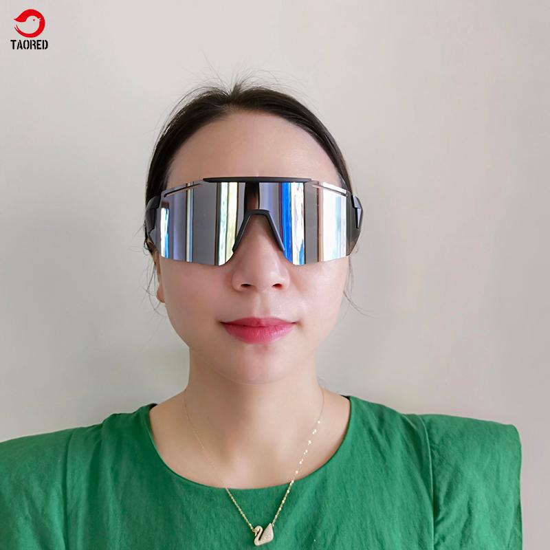 

Sunglasses Sport Outdoor Women And Men Cycling Trendy Fashion Shield Anti Wind Hiking Ride Summer SunglassesTAOREDSunglasses