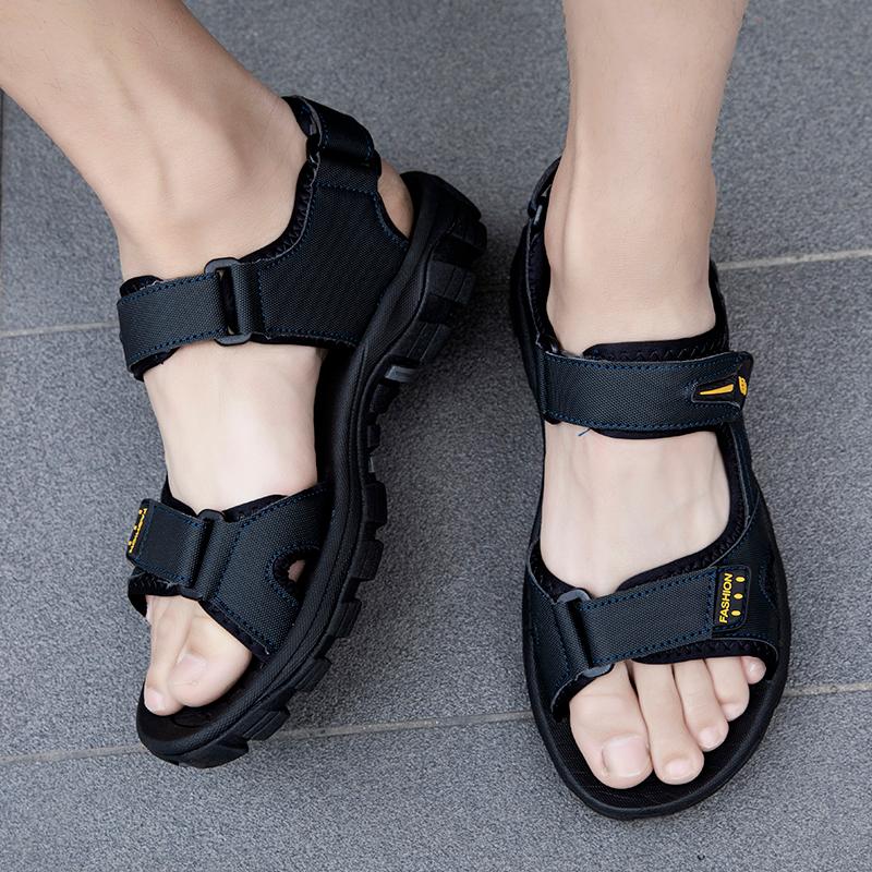 

Sandals Masculino Big Rubber Cuir Cuero Shoes De Sandalle Sandalia Deportivas Sandel Trekking Outdoor Transpirables Erkek Da, Dark grey