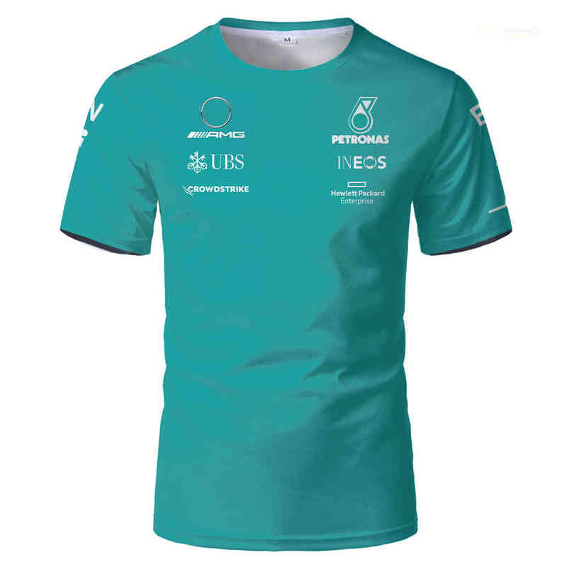 

F1 T-shirt Men's and Women's 3d Printed Short Sleeve Top 2022 Summer Formula 1 Fan Locomotive Moto Racing Lewis Hamilton Team
