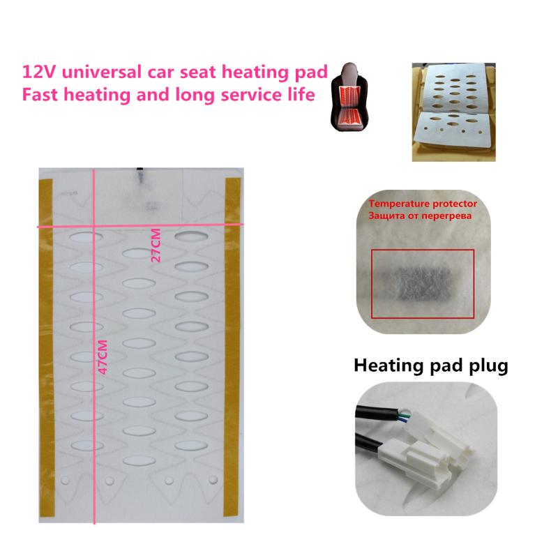 

Car Seat Covers 2Pcs/Set 12V Universal Heating Pad Heated Alloy Wire Auto Winter Warmer Heater MatCar