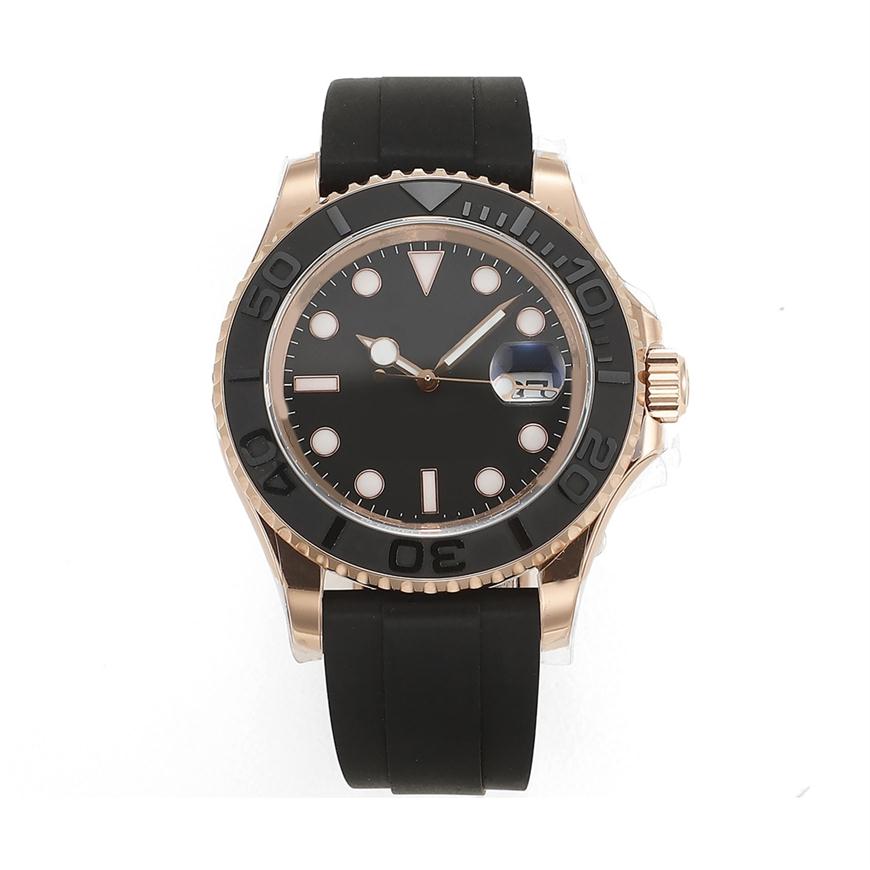 

Luxury Mens Watch gold dial sapphire glass rubber Stainless Steel Strap Automatic Mechanical Movement 116622 40mm Men Yacht WWrist295E, Customize