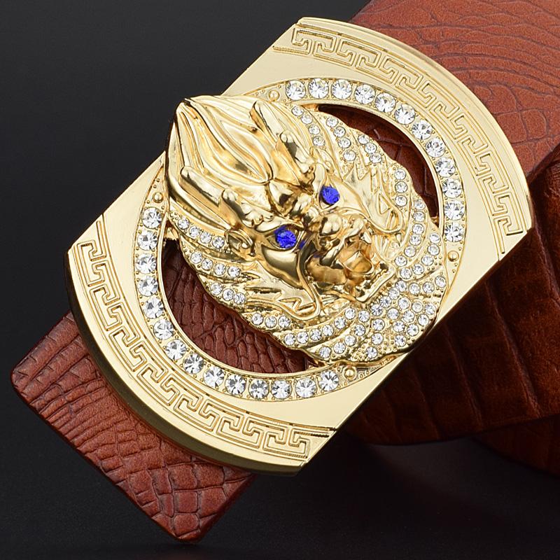 

Belts Belt Men Off Yellow Waistband Fashion Golden Genuine Leather High Quality Ceinture Homme WaistBelts BeltsBelts, Black