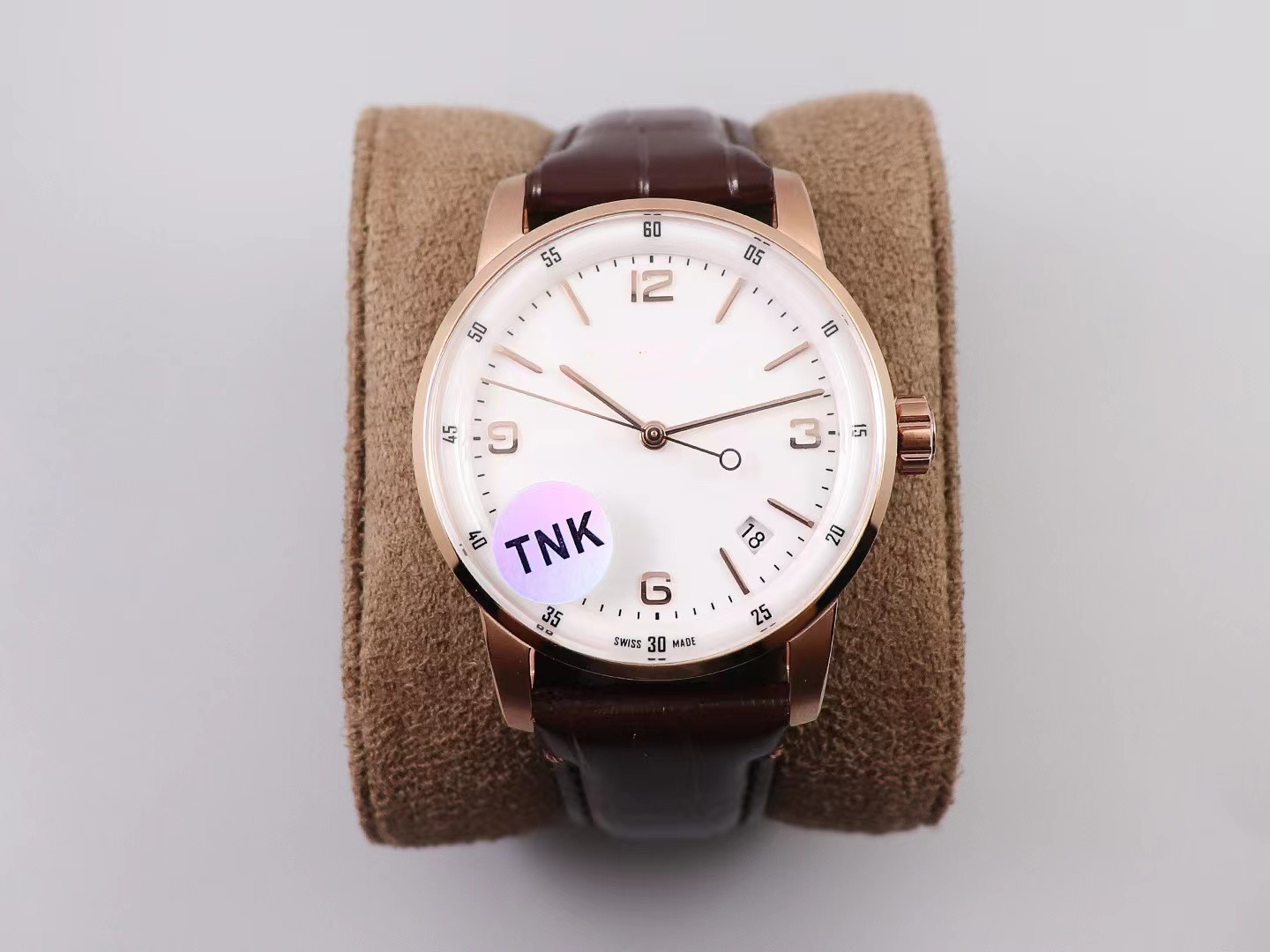 

TNK CODE 11.59 Watch diameter 41 mm with Cal.4302 movement vibrator 28800 sapphire glass mirror leather strap, As shown