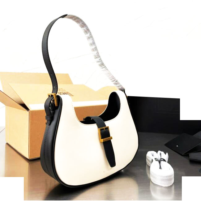 Top Quality Classic Leather Designer Shoulder Bags for Woman White Black Red Pink Handbag Womens Armpit Bag with Box