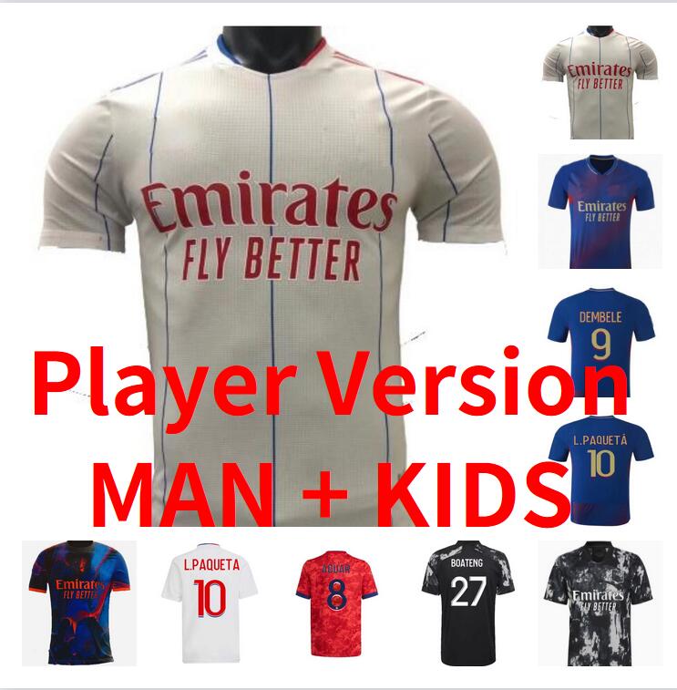 

Fans player Version 21 22 23 Maillot de foot Lyon Soccer Jerseys SHAQIRI BOATENG CHERKI third 2021 2022 2023 L.PAQUETA OL AOUAR Football Shirts Mens Kids Kits, Kids size