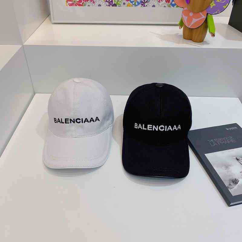 

Hats Balencaigas Ins Lovers Home b Correct Version ~ Tide Embroidered Letters Men's and Women's Solid Hat Baseball Caps, Black