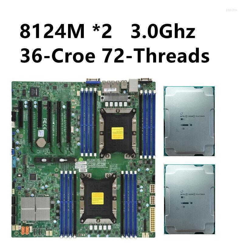 

Motherboards Intel Xeon Platinum 8124M 3.0Ghz 18-Croe 2 Supermicro X11DPI-N Motherboard 100% TestedMotherboards