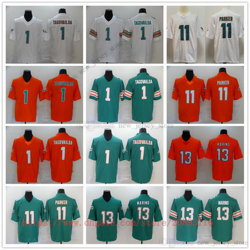 

Movie College Football Wear Jerseys Stitched 1 TuaTagovailoa 11 DeVanteParker 13 DanMarino Breathable Sport High Quality Man, As picture (with team logo)
