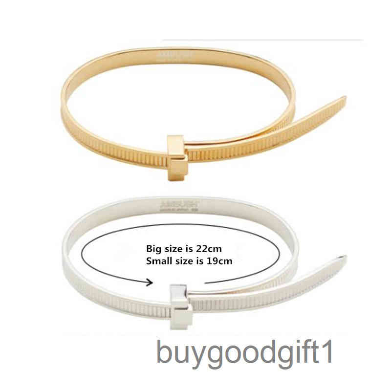 

2022 Brand KDY Bracelets AMBUSH Hip Hop Chain simple personality 925 sterling silver Easy pull bracelet niche