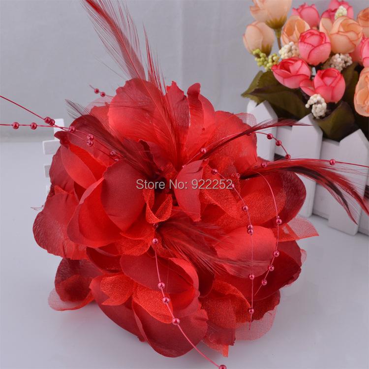 

Decorative Flowers & Wreaths Artificial Large Silk Roses Feather,Pearl With Clip/Pin,Floral Head Wreath,Bridal Piece,Brooch,Corsage,Wedding, Black