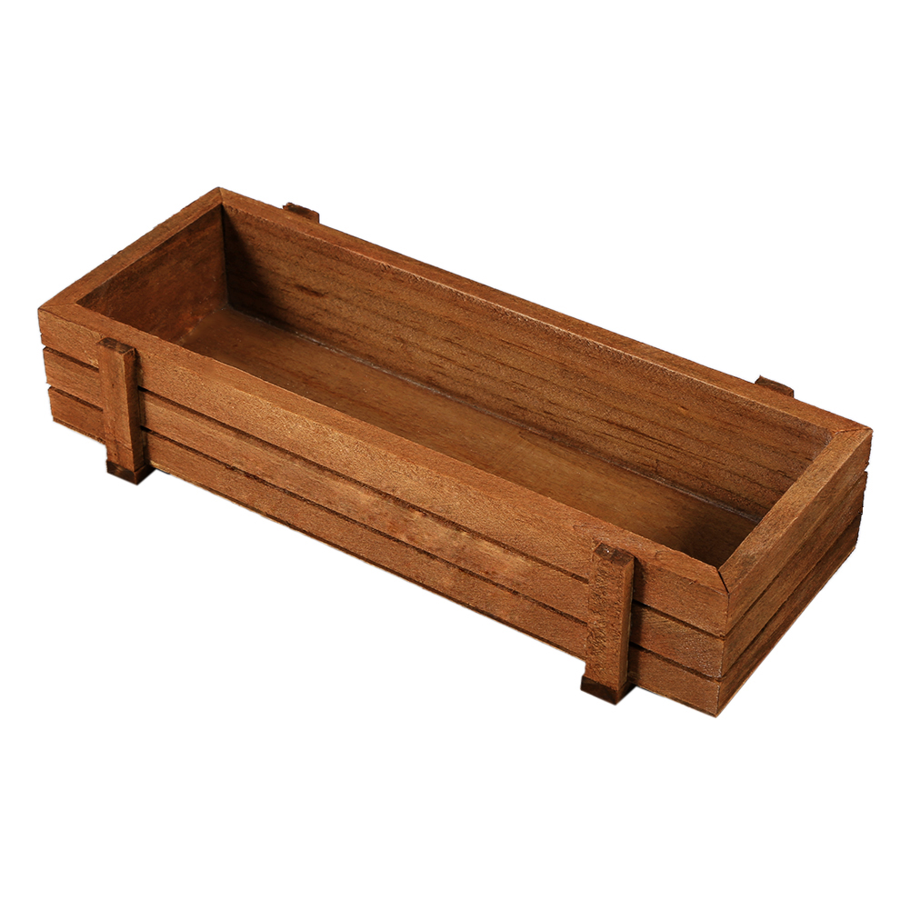 

Indoor Outdoor Wooden Herb Flower Succulent Planter Box Home Garden Rectangle Storage box