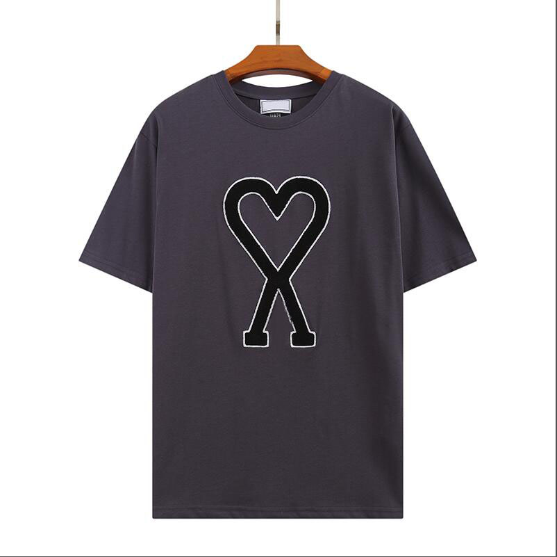 

22ss Designer Tide T Shirts Chest Letter Laminated Print Short Sleeve High Street Loose Oversize Casual T-shirt 100% Pure Cotton Tops for Men and Women#00e, Lavender