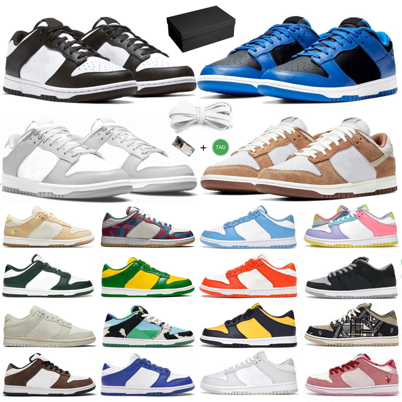 

With Box Low Casual Shoes Mens Sneakers White Black Triple Pink Candy UNC Blue Hyper Cobalt Grey Fog Photon Dust Sail Syracuse Men Women Trainers Sports Platform Shoe, Color#39