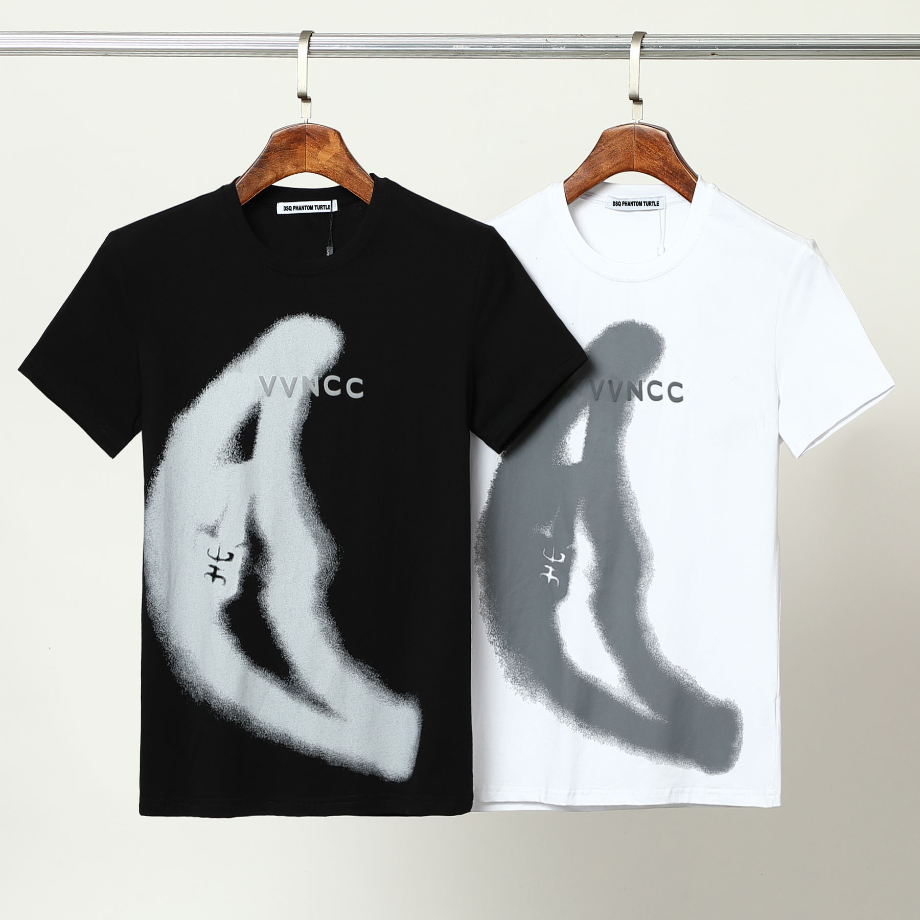 

DSQ PHANTOM TURTLE 2022SS New Mens Designer T shirt Paris fashion Tshirts Summer T-shirt Male Top Quality 100% Cotton Top 1042, White