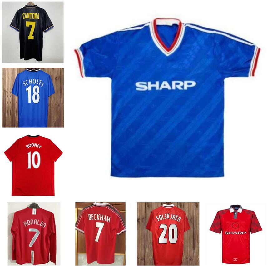 

Retro United 1977 2002 Soccer Jersey Man Football Giggs Scholes Beckham Ronaldo Cantona Solskjaer Manchester 07 08 93 94 96 97 98 99 86 88 90 91