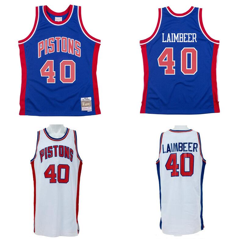 

Stitched Bill Laimbeer basketball Jersey S-6XL Mitchell & Ness 1988-89 Mesh Hardwoods Classics retro version Men Women Youth jerseys, Stitched jersey