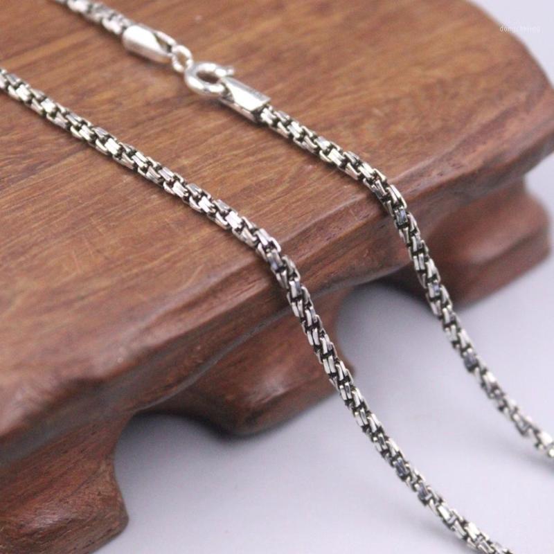 

Pure 925 Sterling Silver Necklace 2mm Herringbone Link Chain 21.62"L About 9g Chains