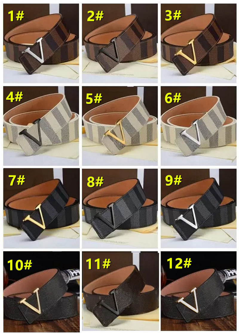 

Luxury Belts Men Women Leather Fashion Business Belt Classic Plaid Old Flower Pattern Designer Brand Gold Silver Letter Buckle Top Quality Popular Belt 12 Styles, With original box