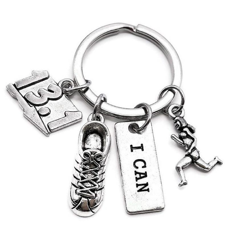 

Keychains 2pcs Fitness Keychain Purse Charms Bodybuilding Key Ring Stainless Steel Holder Gym Workout GiftKeychains