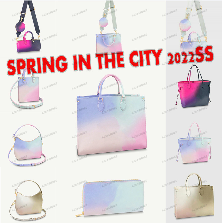 

Spring in the City Sunrise Pastel Onthego PM MM Marshmallow hobo PETIT SAC PLAT PM Game on MM tote Papillon BB ZIPPY WALLET on the go women bags 25 35 41, 01