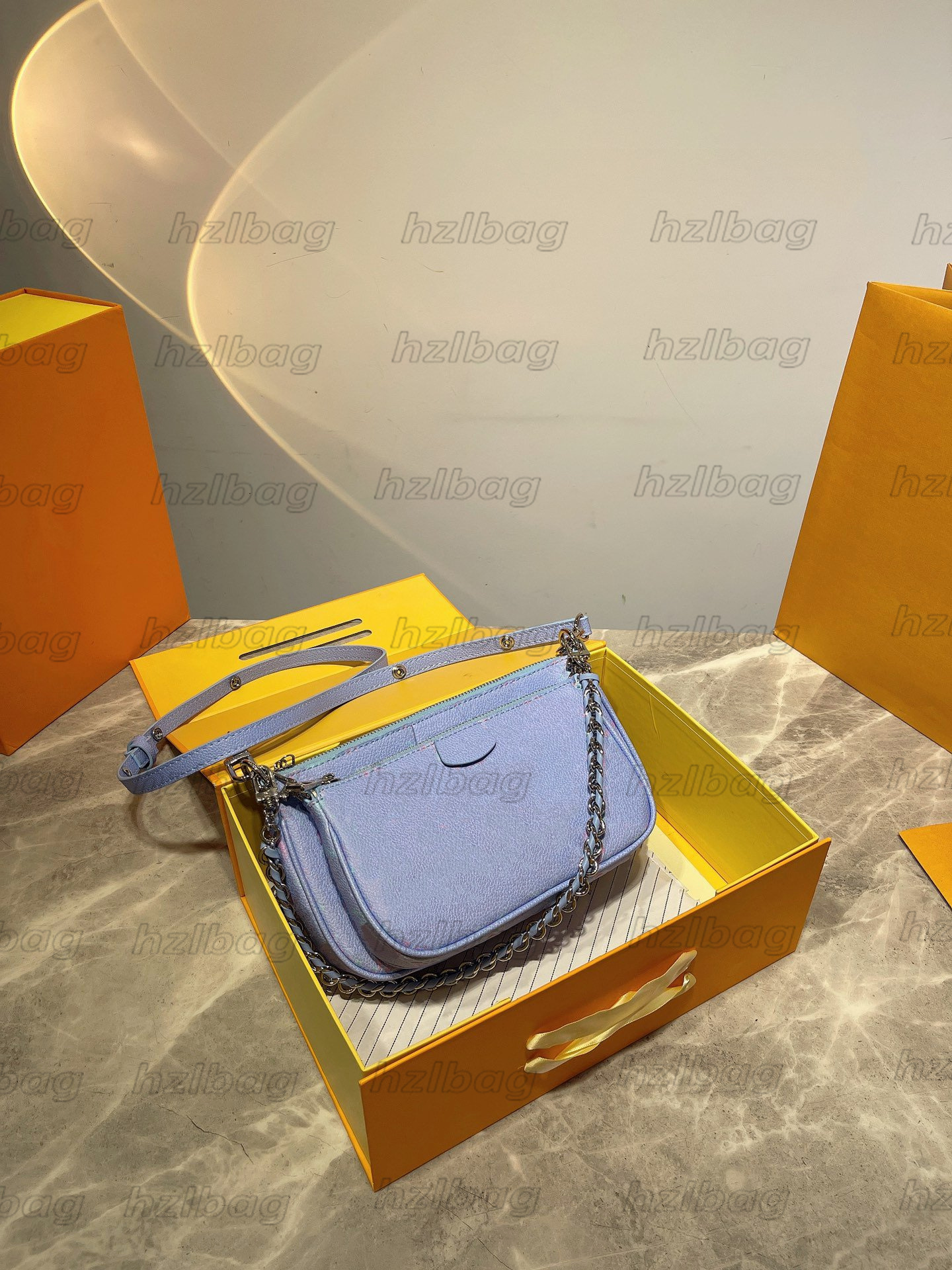 

Summer Stardust MULTI POCHETTE ACCESSOIRES Cross-body Bag M46093 M46180 Womens 2sets Designer Handbag Two Pouches, Color 01