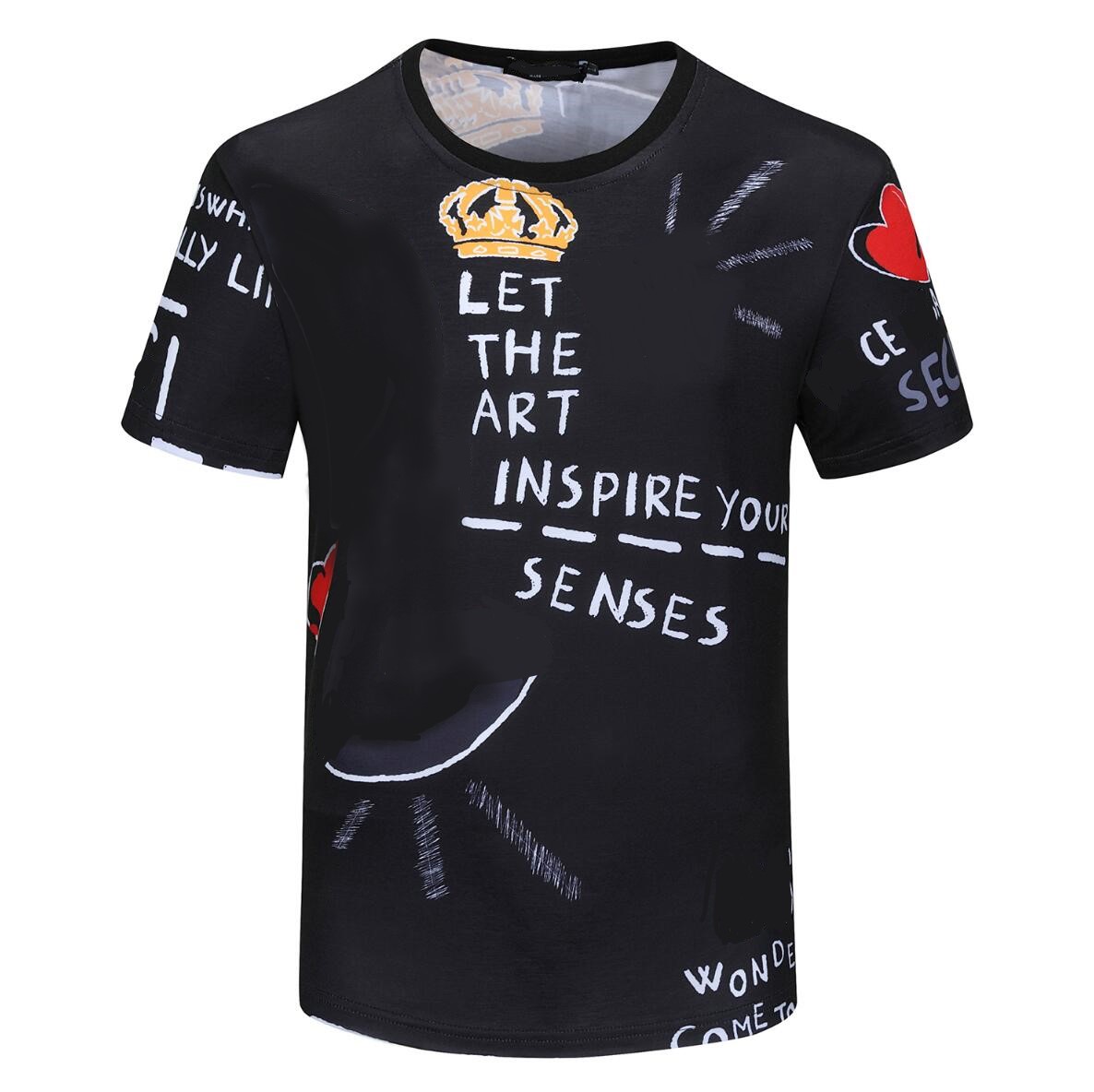 Designer Tide mens T Shirts Overprint Letter Short Sleeve High Street Loose Oversize Casual T-shirt 100% Pure Cotton Tops for Men and Women