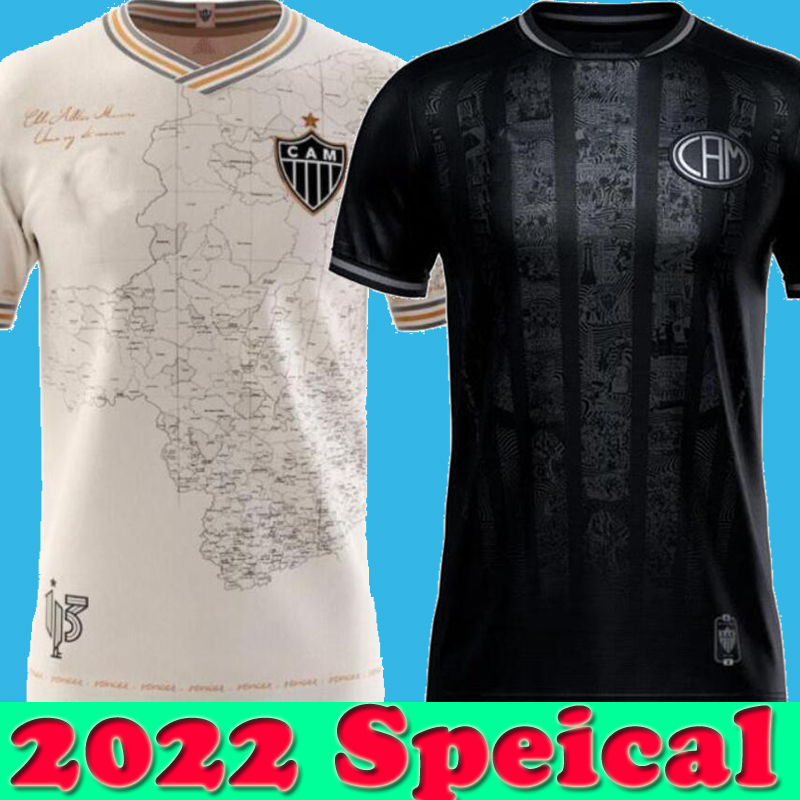 

Atlético 2022 Atletico Mineiro Manto da Massa Soccer Jersey special edition 2022 2023 Fred Cazares Otero Moura Elias Robinho Valdivia Adilson Santos Football Shirt, 2022 special black
