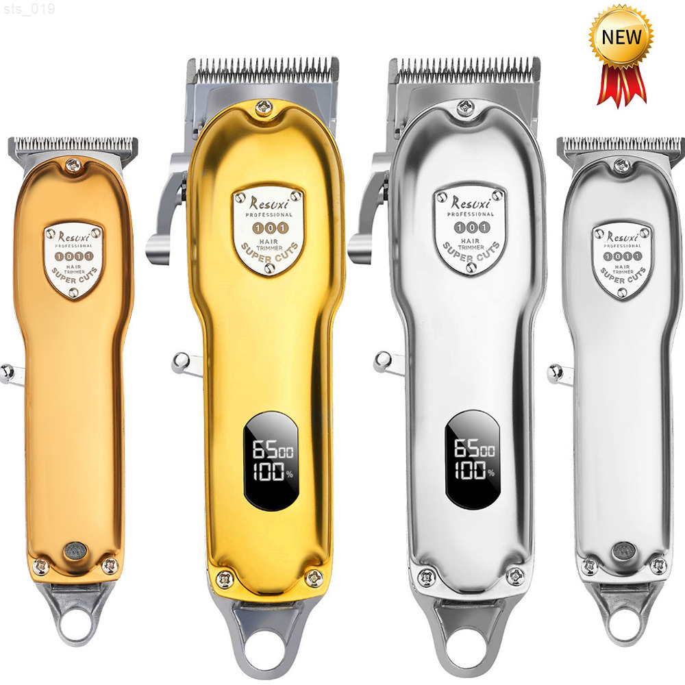Resuxi All Metal T101 trimmer for men barber shop homemake hair cipper Electric shaver Hair cutting machine kit usb 2021 newT220718 T220725