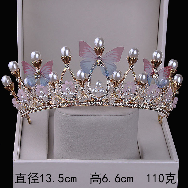 Lyx tiaras barock brud krona strass arton år gamla gåvor till vänner födelsedag drottning tiaras kvinnors bröllop hår tillbehör