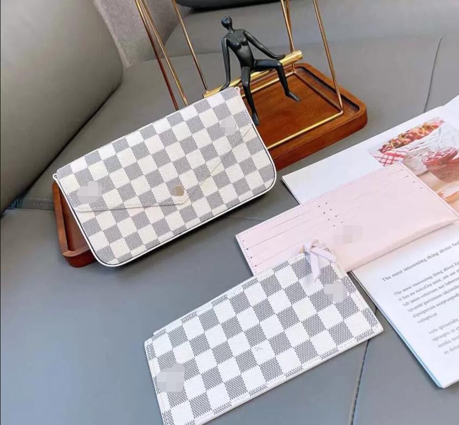 

Designers POCHETTE 3 pcs/set Wallets crossbody bag Women embossing Leather Handbags Luxurys Womens Chain Shoulder Purse, Packaging bags