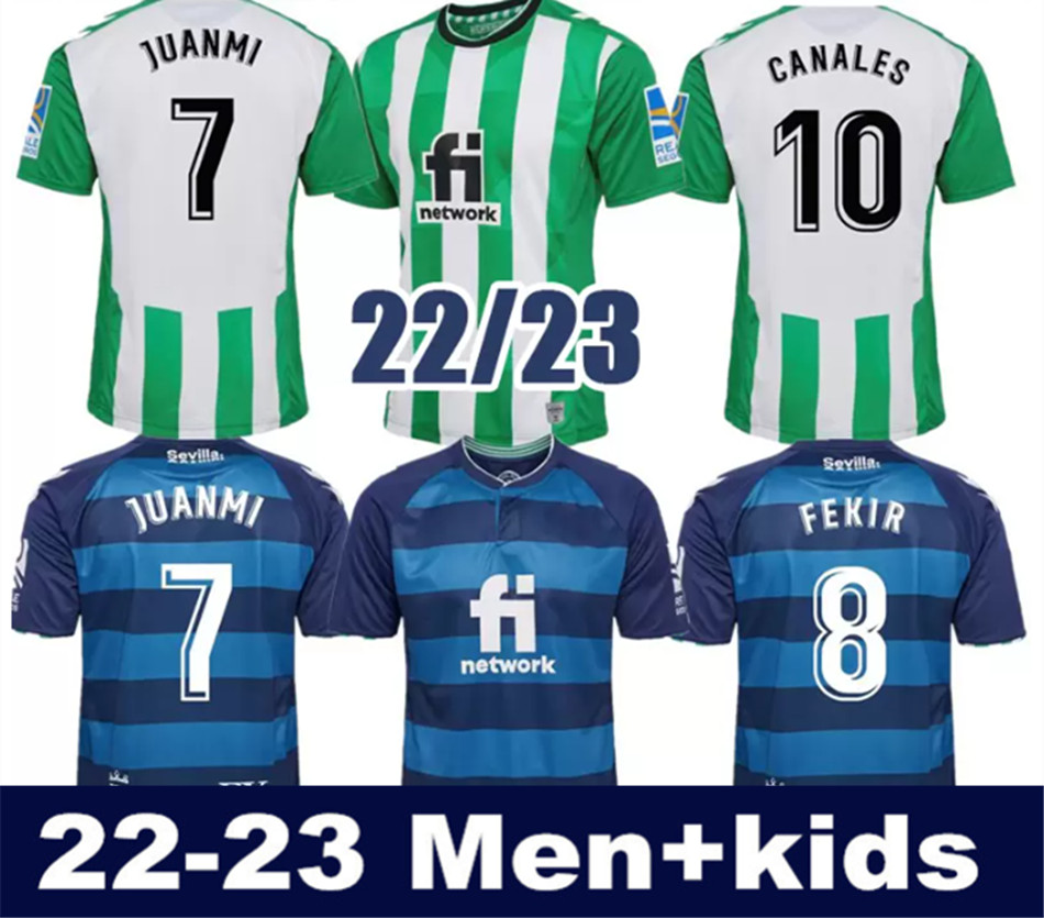 

22 23 real Betis copa DEL rey FINAL soccer Jerseys away JOAQUIN B.Iglesias camiseta de futbol Juanmi ESTADIO LA CARTUJA Fekir 2023 2022 Man home, Colour