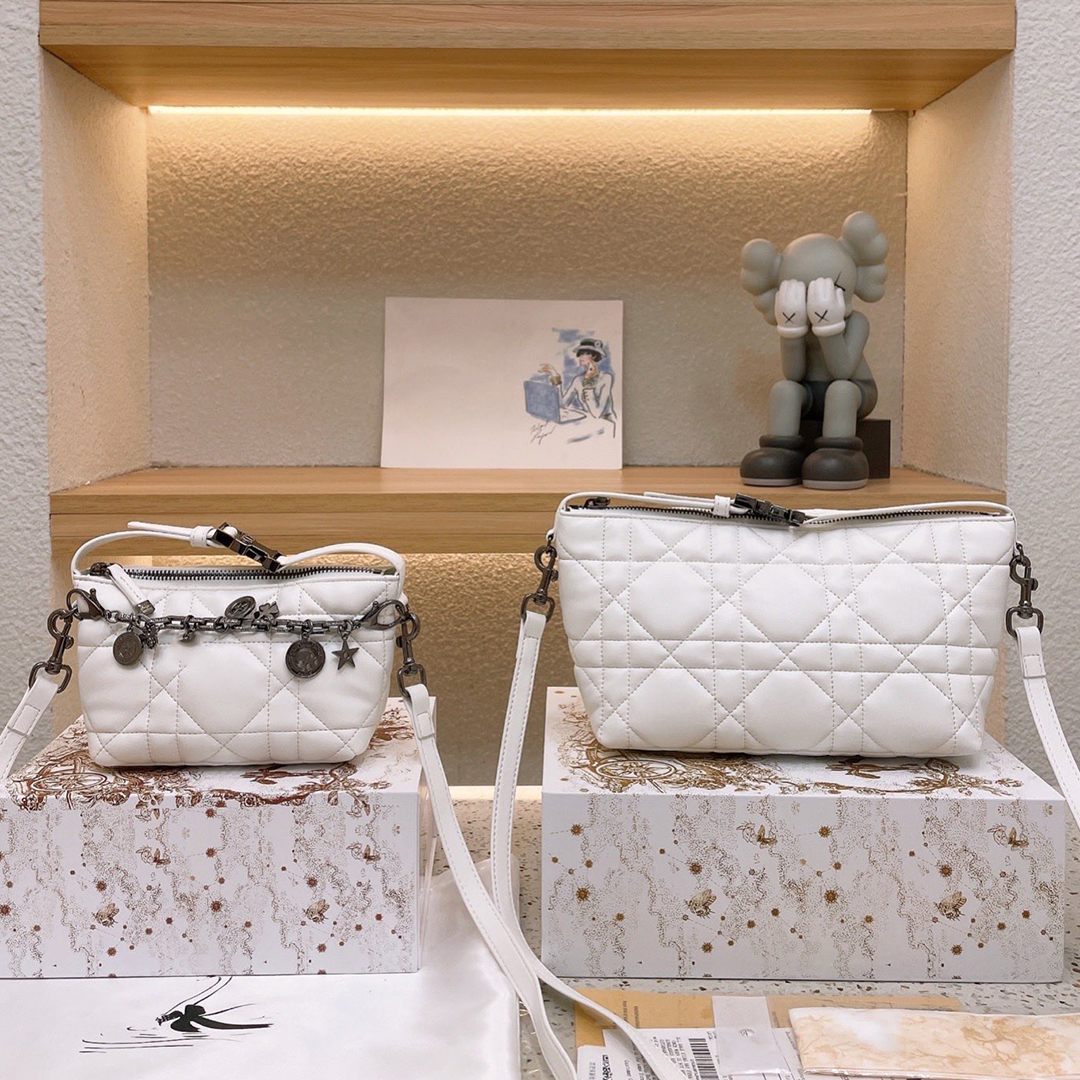 

France Brand Classic Travel Nomad Cannage Shoulder Bags Top Quality Cowhide Crossbody Bags Fashion Embossing Women Handbags Luxury Designer Underarm Bag 23CM 16CM, Black