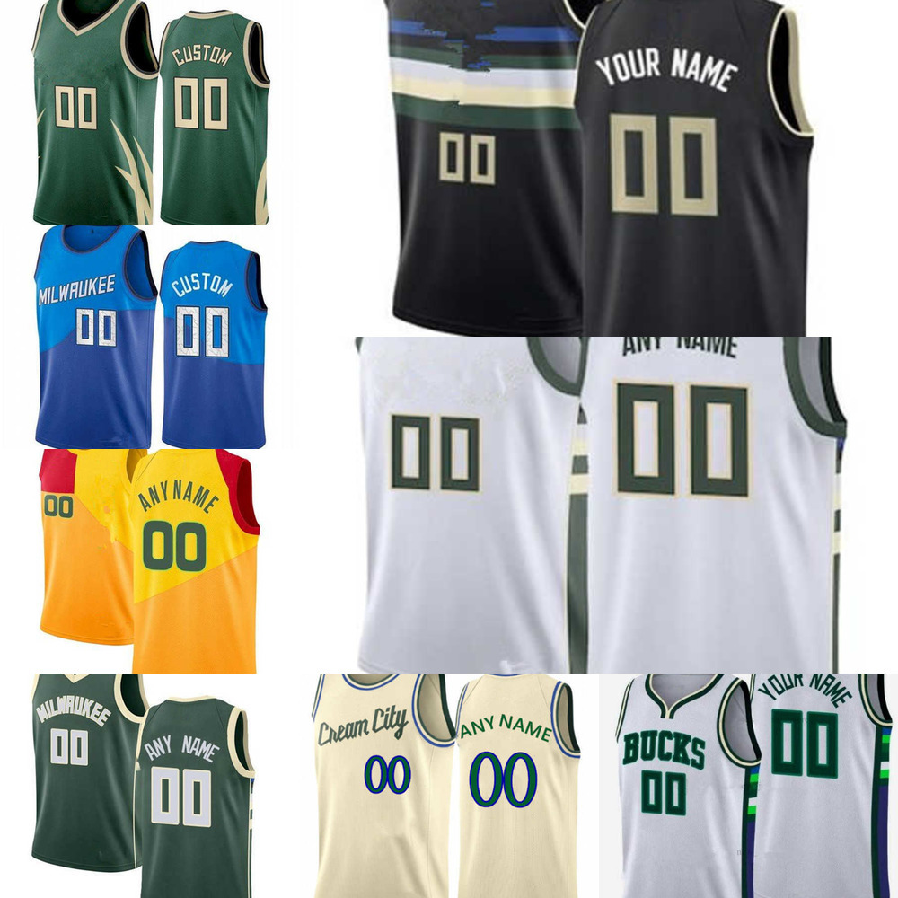 

75th Custom Jersey Milwaukee''Bucks''Men Women Youths Giannis 34 Antetokounmpo Grayson 7 Allen Bobby 9 Portis Jr Holiday 21 Bobby Basketball Jerseys S-XXXL, Color