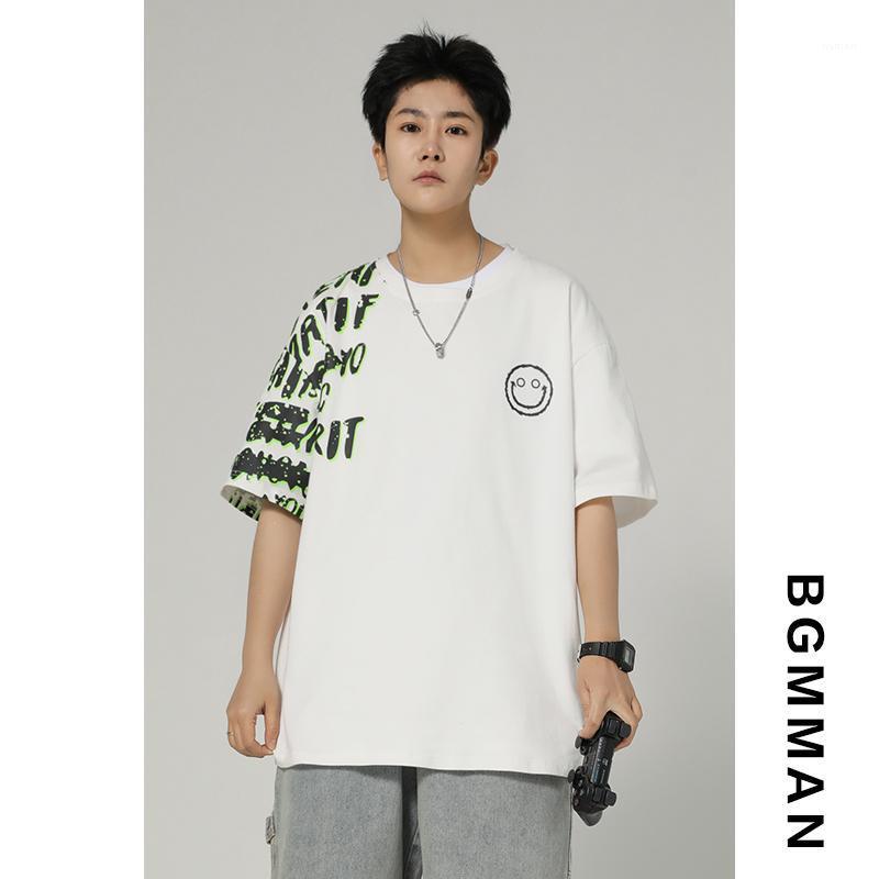 

Men's T-Shirts Large Letter Print Short Sleeve T-shirt, Black