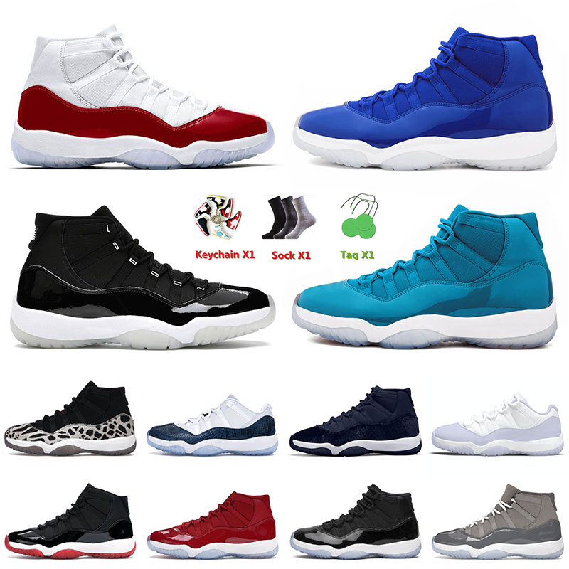 

High Quality Sports OG Basketball Shoes 11 11s XI Cherry Blue 25th Anniversary UNC Legend Blue Space Jam Men Women Jumpman Sneakers Trainers 36-47, D7 40-47 (4)