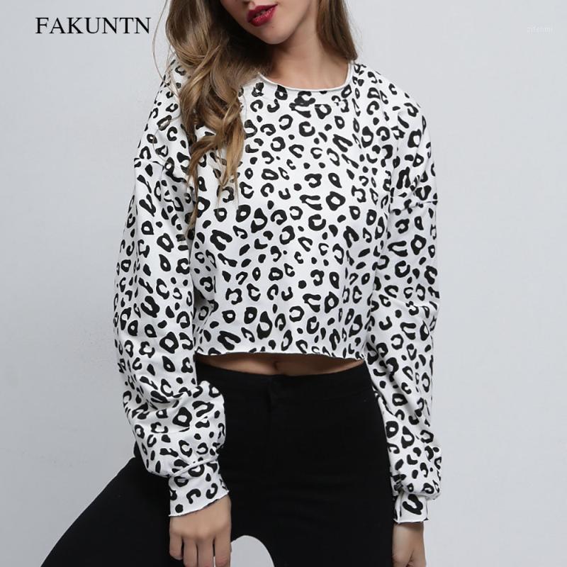 

Women Leopard Sweatshirt 2022 Autumn Winter Fashion Casual Clothes Long Sleeve Loose Pullovers Female Chic Tops Women's Hoodies &