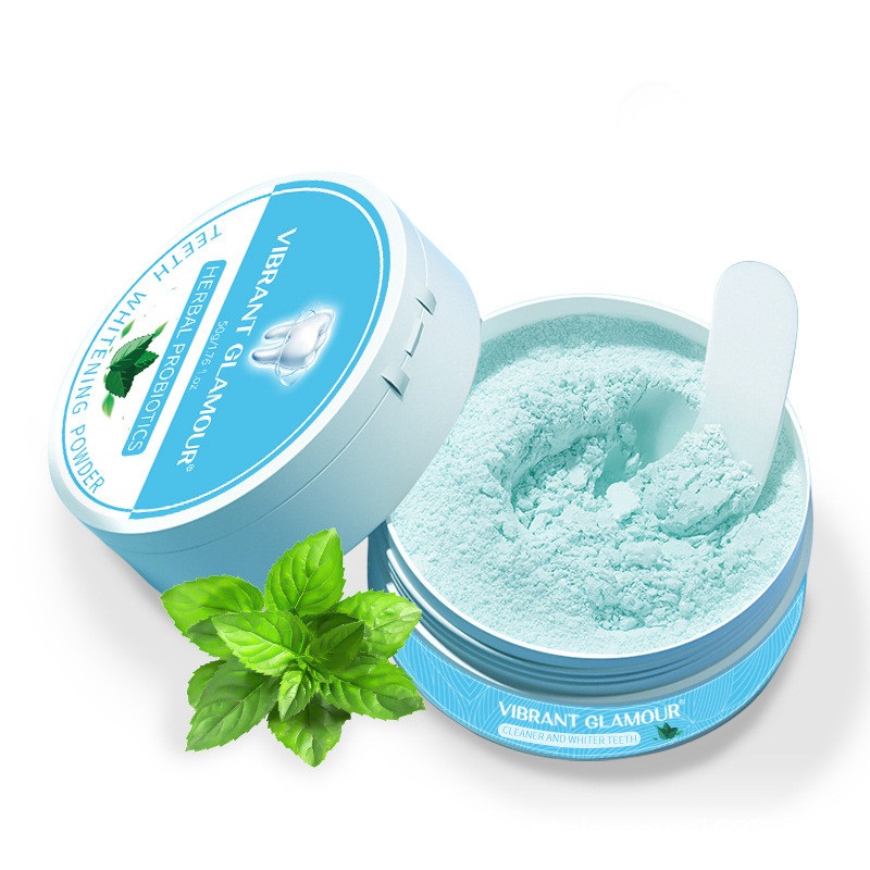 

VIBRANT GLAMOUR Herbal Probiotics Tooth Whitening Powder Natural Teeth Whitening Powders Tartar Stain Removal