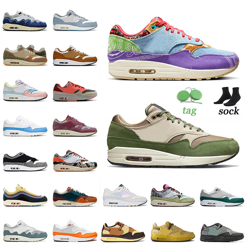 

1s Running Shoes OG Treeline Patta White Evolution Of Icon Size 36-47 Sketch To Shelf Sean Wotherspoon Won-Ang Cushions 87 Womens Mens Sneakers Trainers, A24 39-45